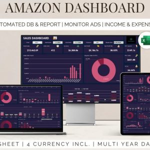 Amazon FBA Seller Spreadsheet on 3 different devices